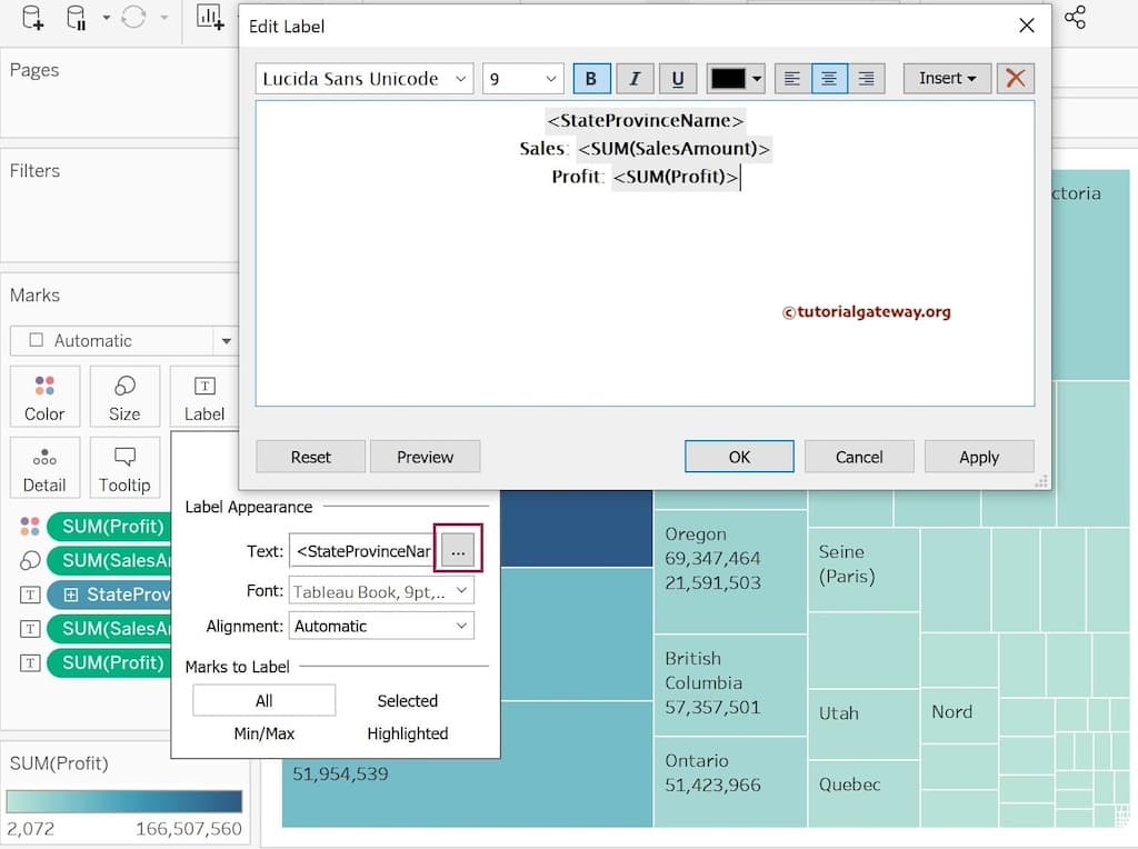 How to Create Tableau Treemap