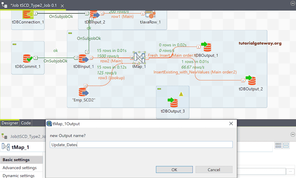 Talend SCD Type 2 Manual