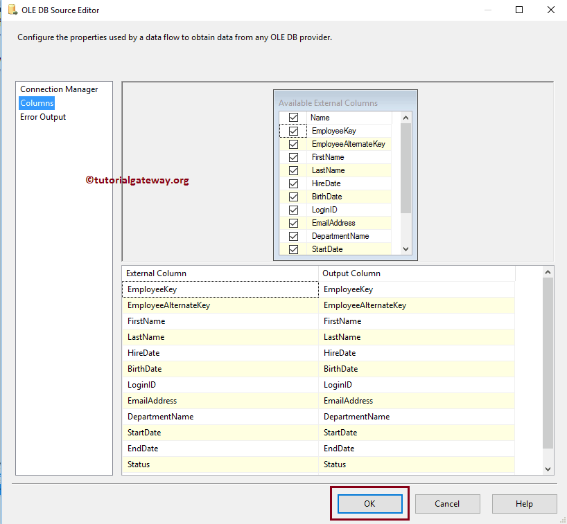 SSIS Slowly Changing Dimension Type 2