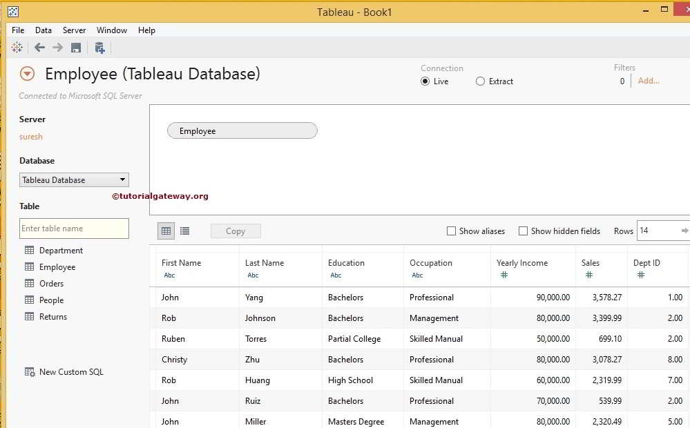 How to Join Data in Tableau?