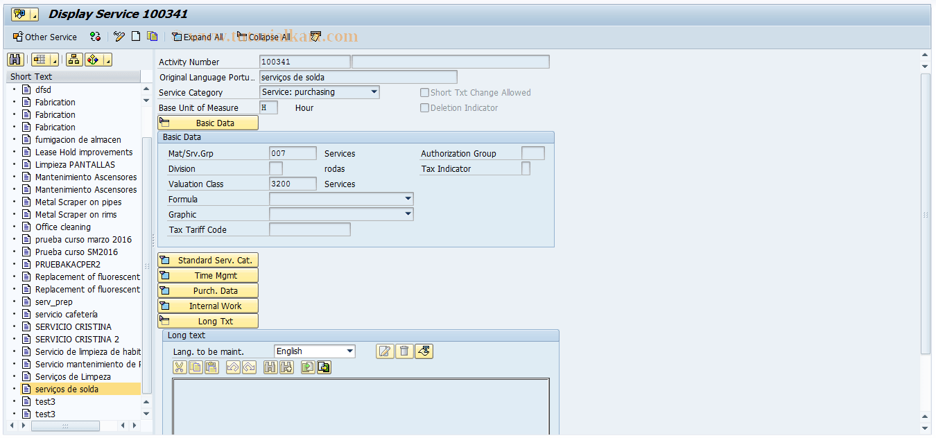 AC03 SAP Tcode Service Master Transaction Code