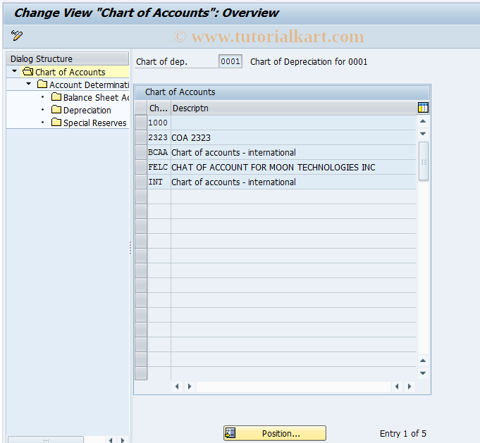 ACC01 SAP Tcode Account Maintenance FIAA Transaction Code
