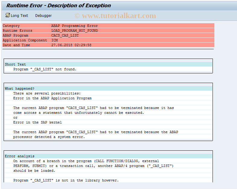CACS_CAS_LIST SAP Tcode Commission Case Display Transaction Code