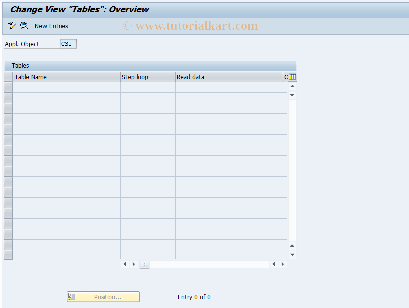CACS_CSI0016 SAP Tcode CSI Control Tables Transaction Code