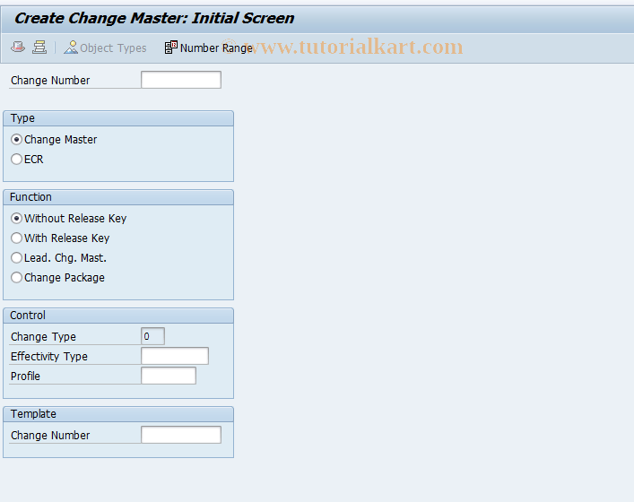 CC01 SAP Tcode Create Change Master Transaction Code