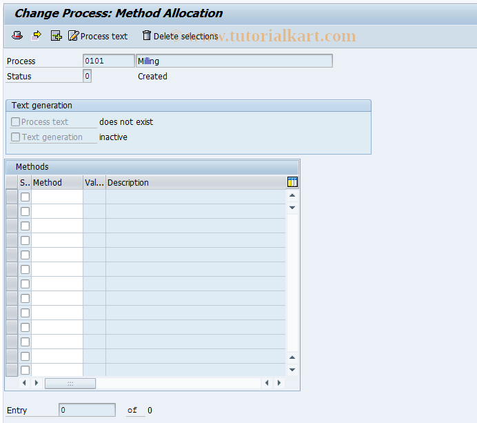 CE32 SAP Tcode Change standard value process Transaction Code