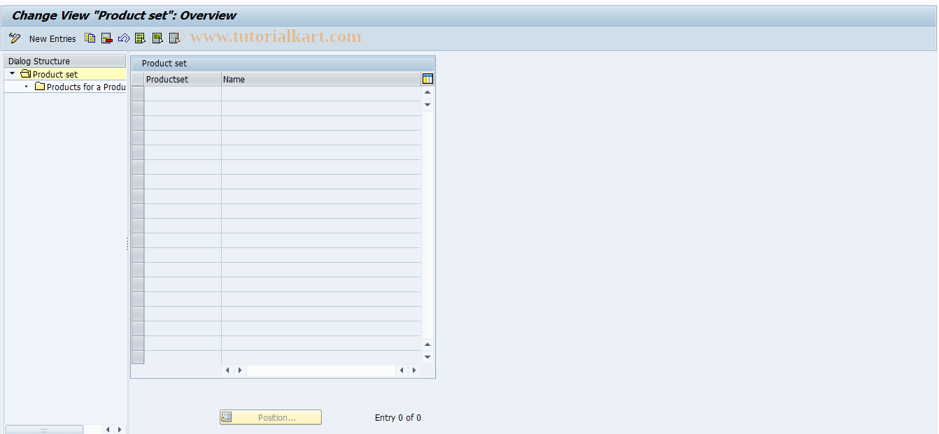CMS_CUS_14 SAP Tcode Product Sets Transaction Code