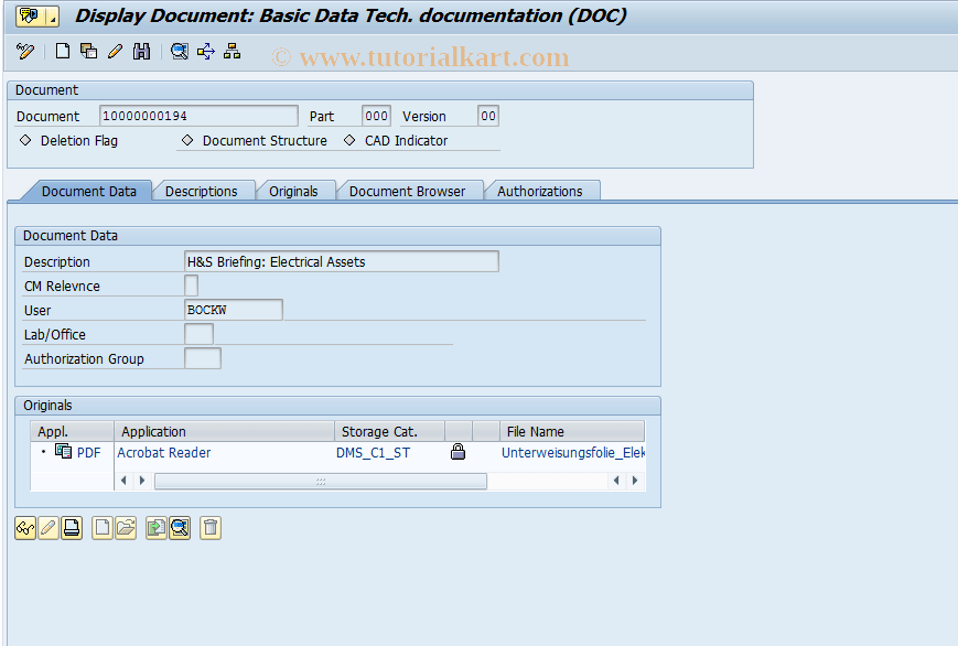 CV02N SAP Tcode Change Document Transaction Code
