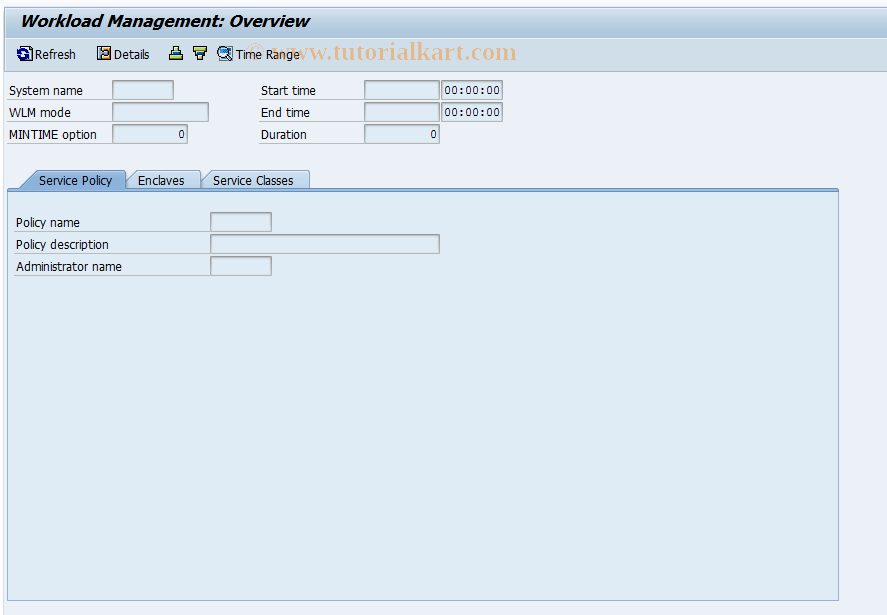 DB2W SAP Tcode DB2 z/OS Workload Manager Monitor Transaction Code