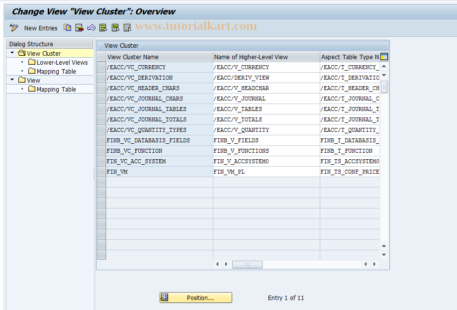 FINB_VIEW_TO_CONFIG SAP Tcode Connection to Configuration Transaction