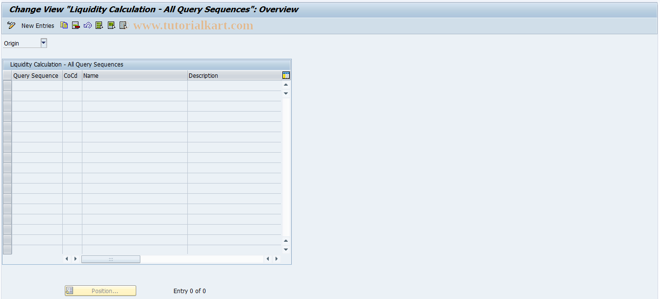 FLQC15 SAP Tcode Query Sequences Transaction Code