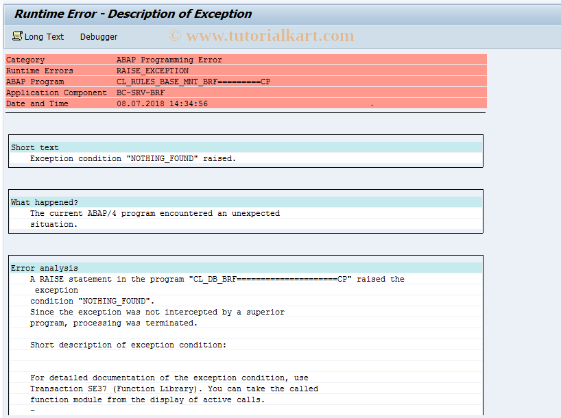 ICL_BRF_RL SAP Tcode Definition of BRF Expressions Transaction Code