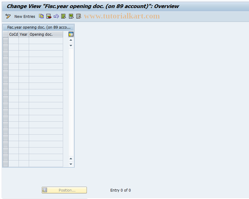 J1GOD0 SAP Tcode Control table Transaction Code