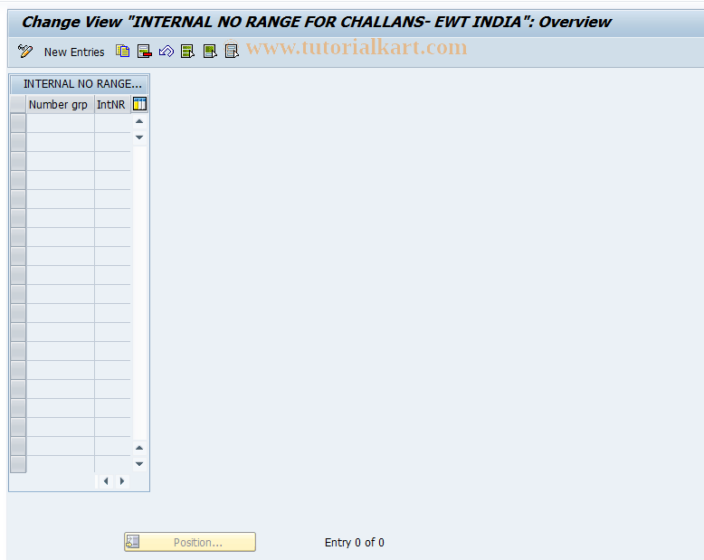 J1INO SAP Tcode Customizing Table for Challan no ran Transaction Code