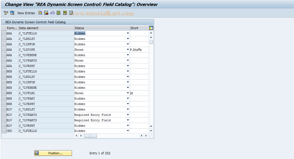 J7LRREN11000158 SAP Tcode IMG Activity Interface Control Transaction