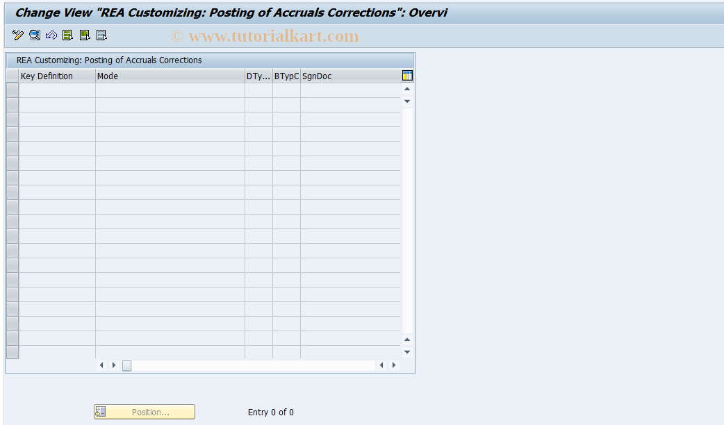 J7LRREN11000164 SAP Tcode IMG Activity Accruals Correction