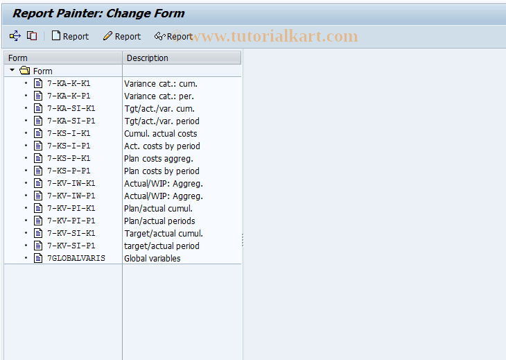 KKO5 SAP Tcode Change Form Transaction Code