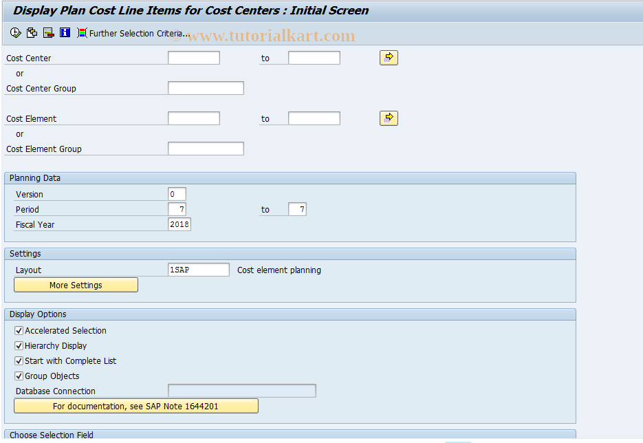 KSBPN SAP Tcode Cost Centers Plan Line Items New Transaction Code