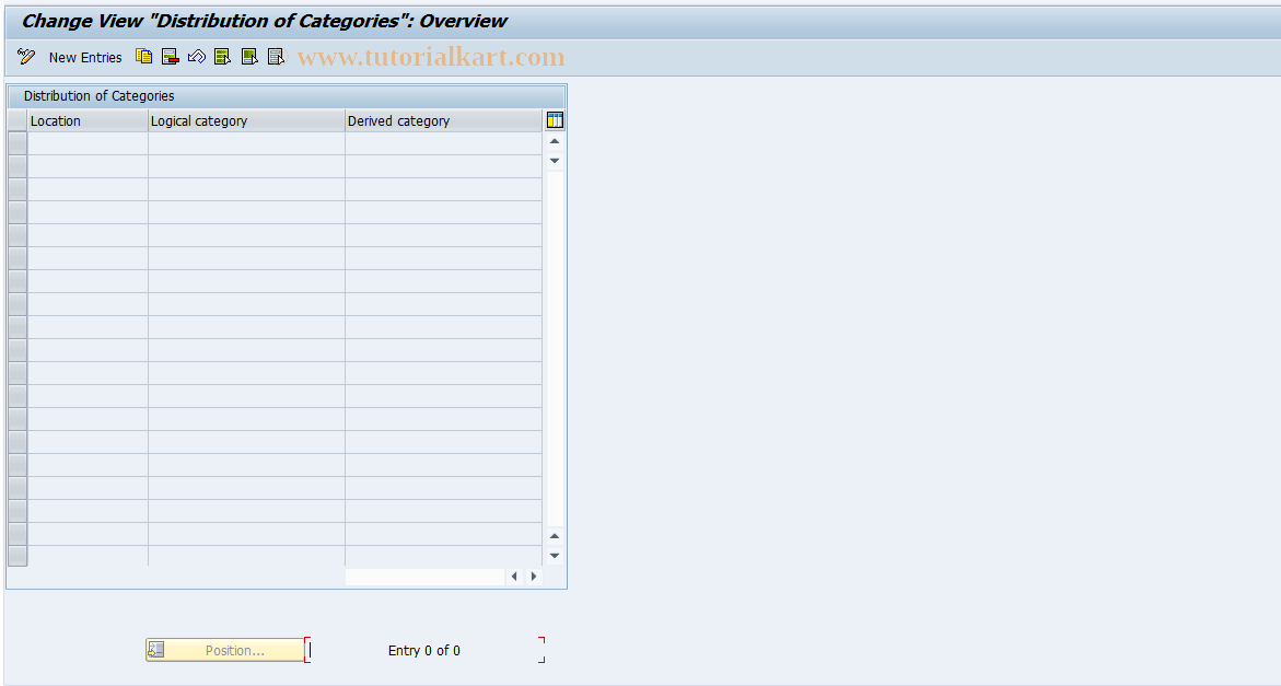 OADI SAP Tcode Maintain KPro Distribution Tables Transaction Code