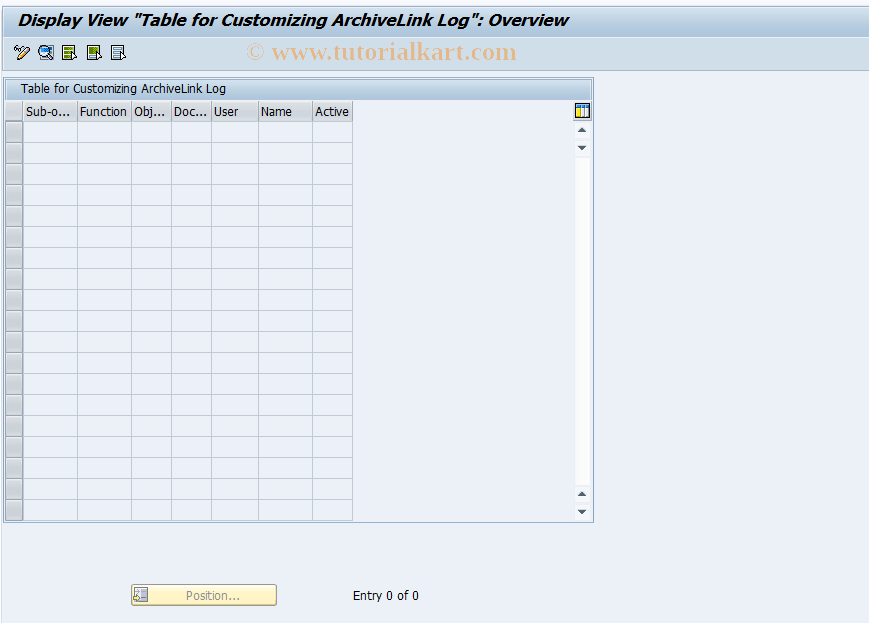 OALOGCUST SAP Tcode Customizing Logging Transaction Code