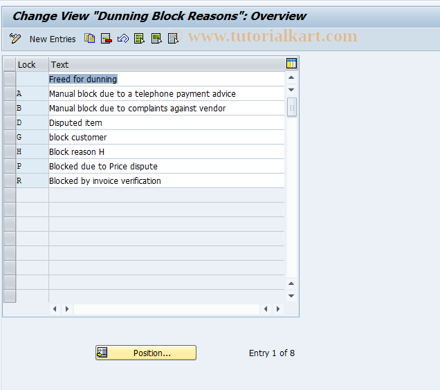 OB18 SAP Tcode C FI Maintain Table T040S Transaction Code