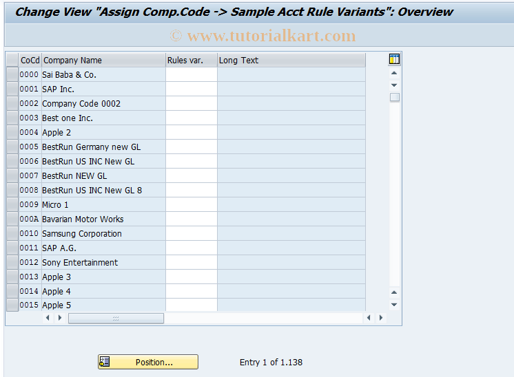 OB67 SAP Tcode C FI Maintain Table T001 (MREGL) Transaction Code