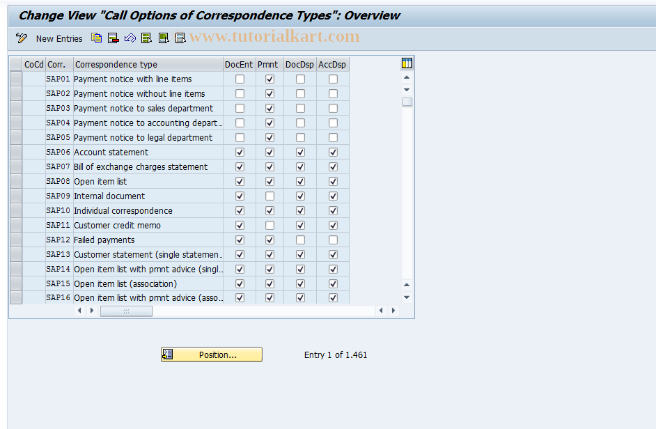 OB79 SAP Tcode C FI Maintain Table T048I Transaction Code