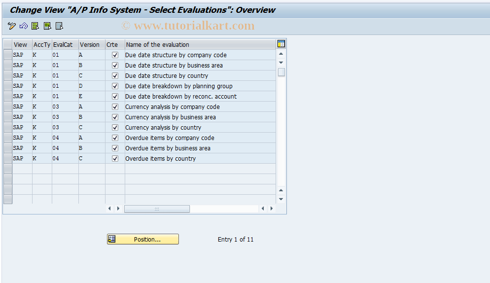 OBAK SAP Tcode : C FI Maintain Table T060 Transaction Code