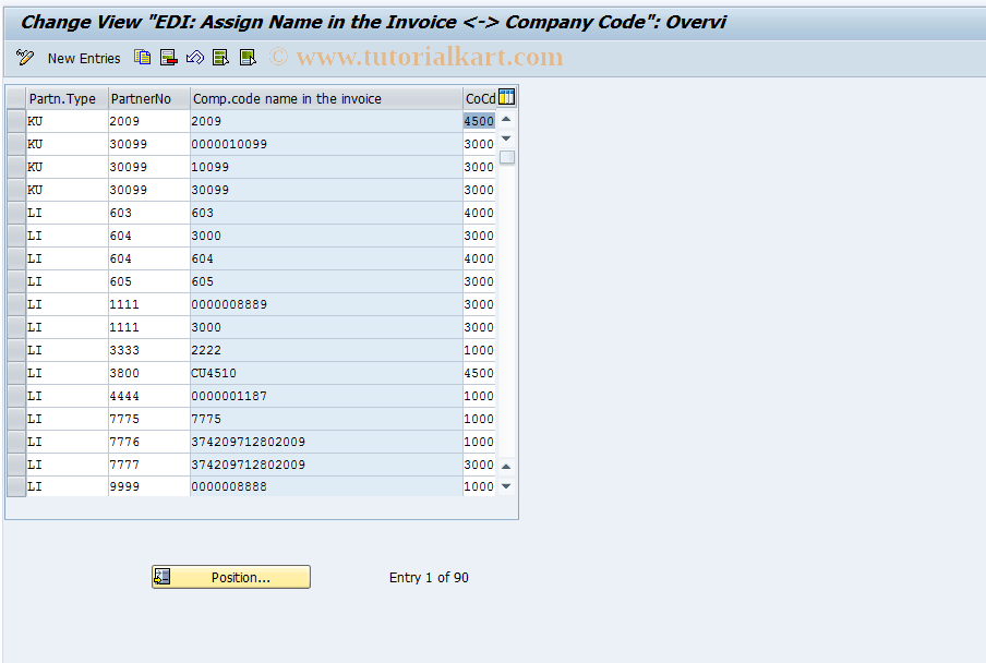 OBCA SAP Tcode C FI Maintain Table T076B Transaction Code