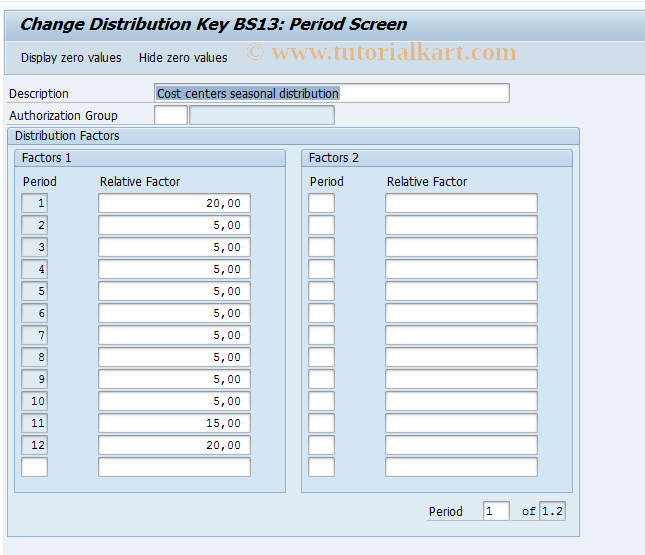 OBP2 SAP Tcode C FI Change Distribution Keys Transaction Code