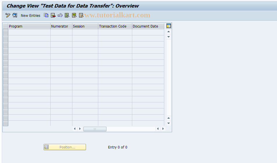 OMB7 SAP Tcode Test Data Initialize Entry of Stock Balcs Transaction