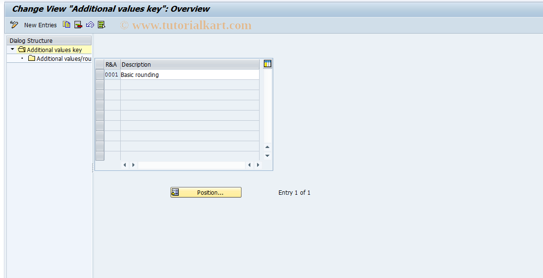 OPE7 SAP Tcode Maintain overhead key Transaction Code