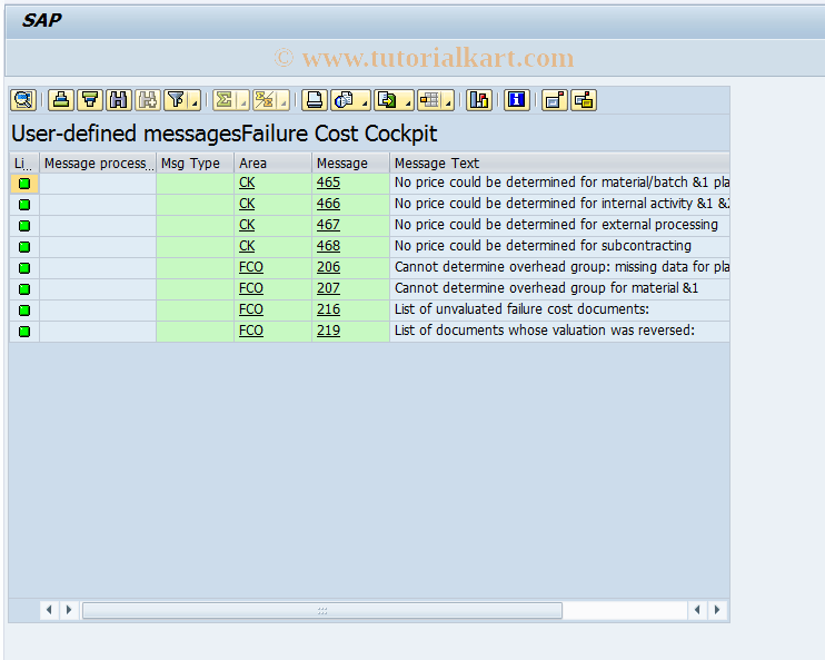 OPR4_FCO SAP Tcode Collective Processing Variances Transaction Code