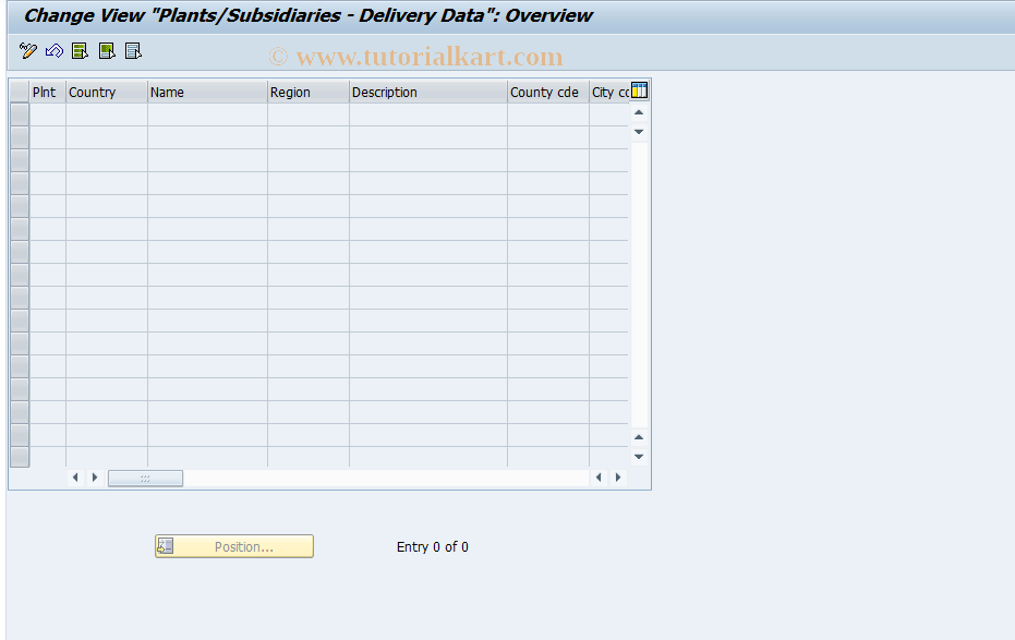 OVK6 SAP Tcode C SD Table T001W Plants/Countries Transaction Code