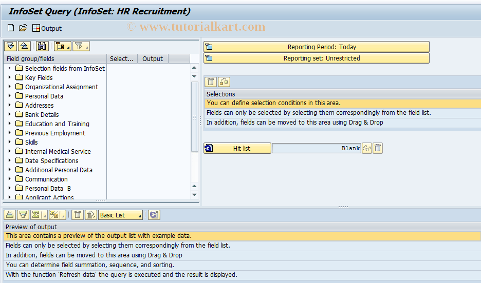 PBAN SAP Tcode Ad Hoc Query Transaction Code