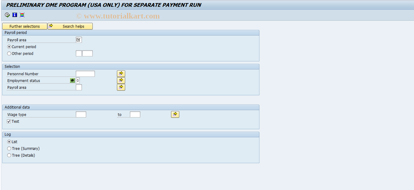 PC00_M10_CDTB SAP Tcode Per Payroll Period Advance 10 Transaction Code