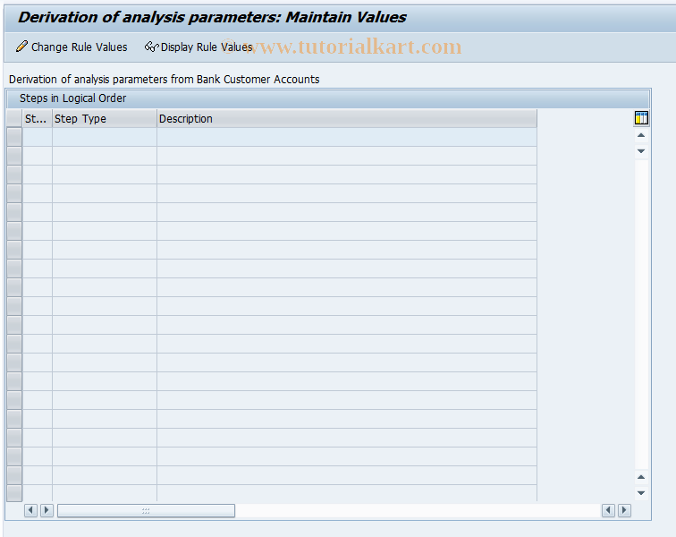 RMBK2 SAP Tcode BCA Rule Entries Transaction Code