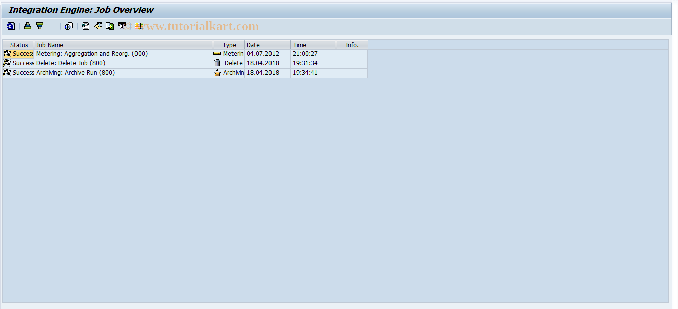 SXMS_MONI_JOB SAP Tcode Job overview Transaction Code