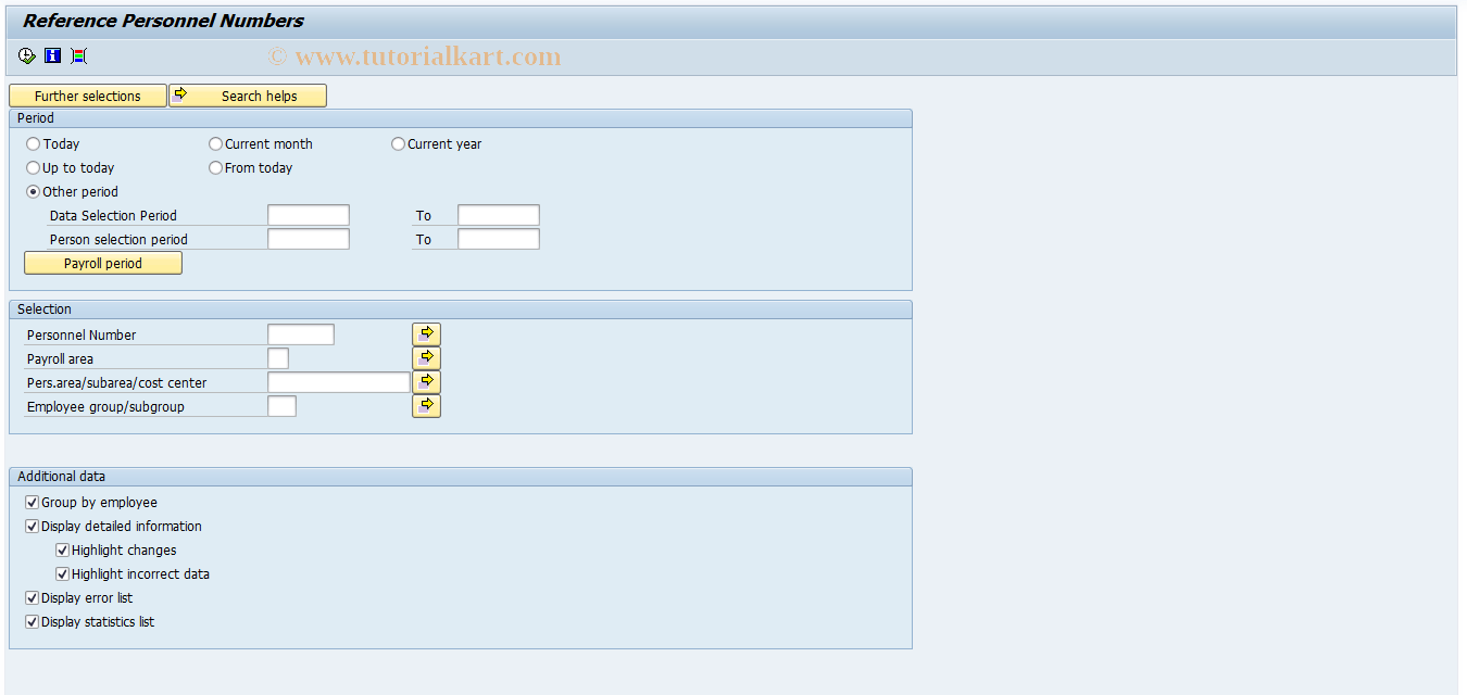 S_AHR_61016358 SAP Tcode Reference Personnel Numbers Transaction Code