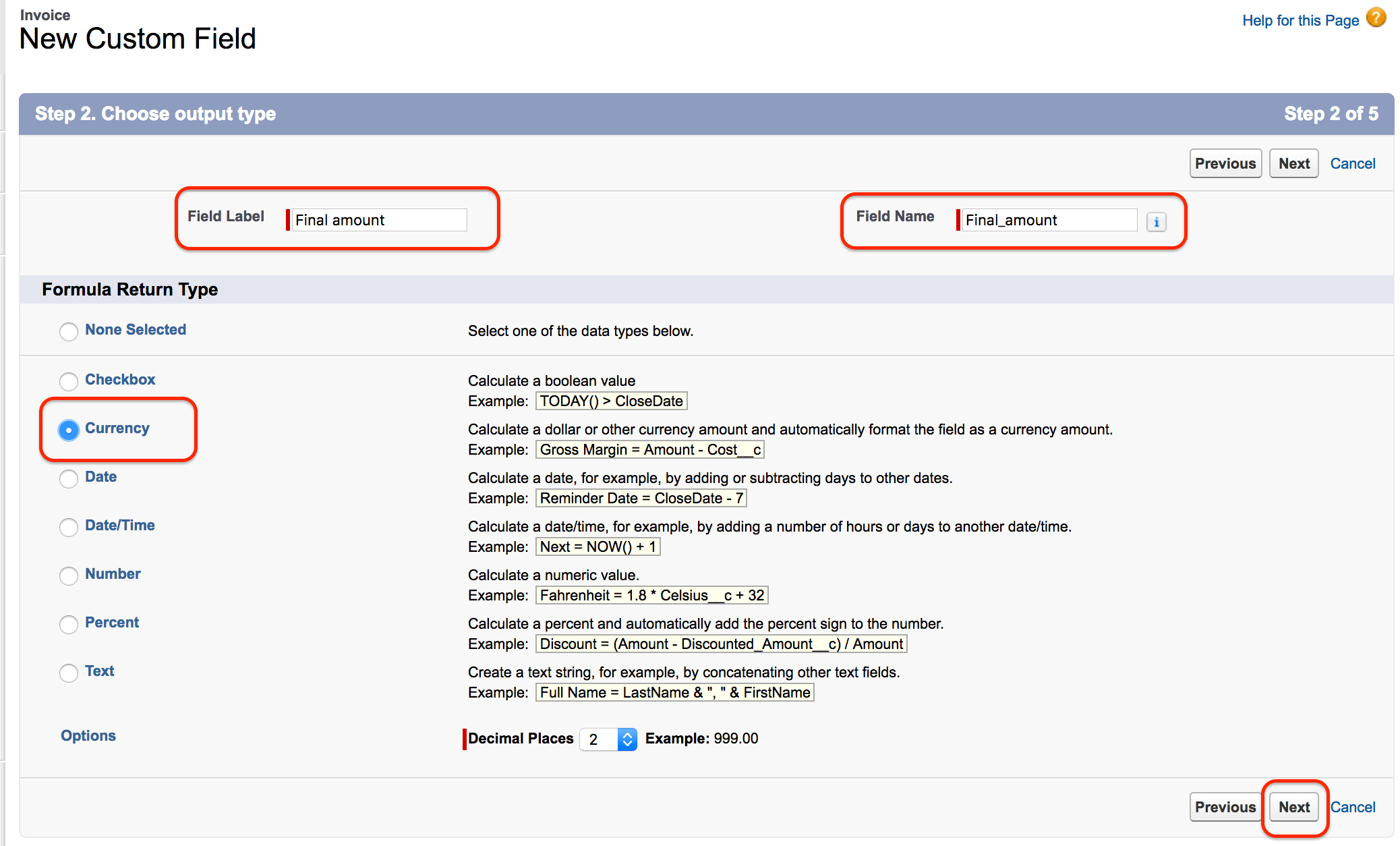 How to create a formula field in salesforce?