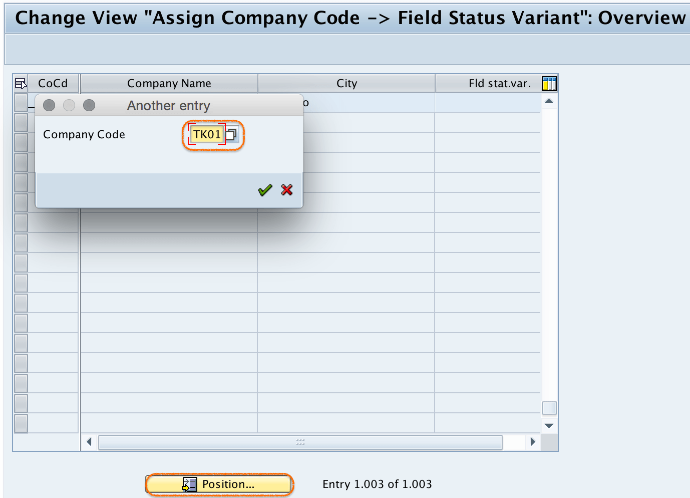 Assign Field Status Variant to Company Code in SAP TutorialKart