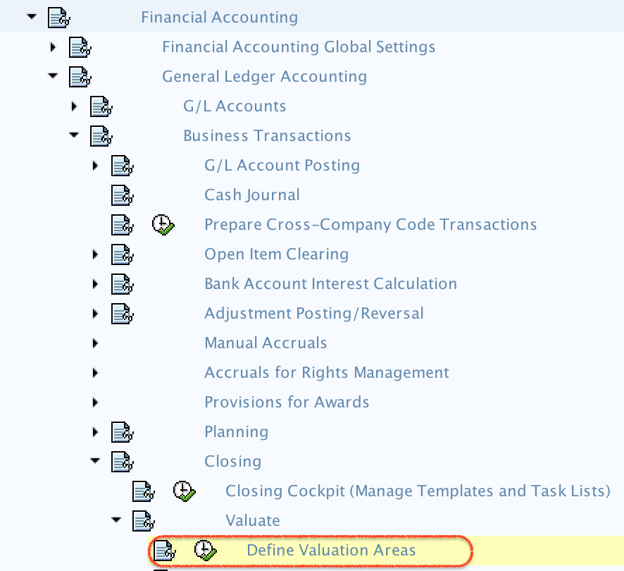 Define Valuation Areas in SAP FI TutorialKart