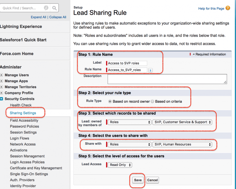 Sharing Rules in Salesforce Salesforce Security TutorialKart