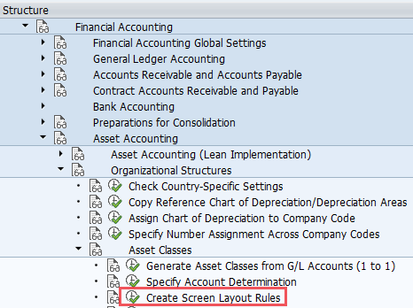 How to Create Screen Layout Rules in SAP | Asset Accounting