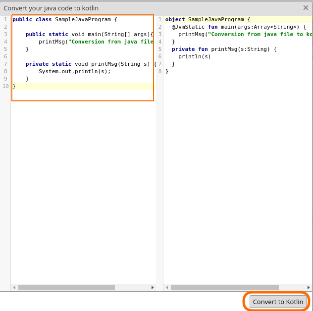 How to convert Java File to Kotlin File