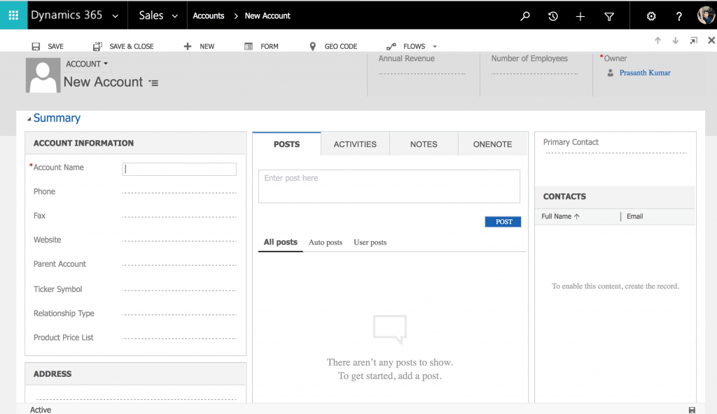 Different Dynamics 365 Sales Entities Shares and Sales Entities
