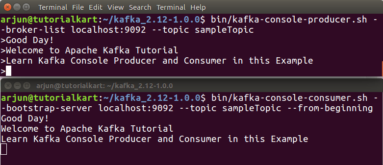 Kafka Console Producer and Consumer Example