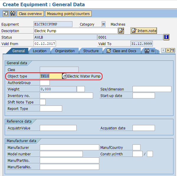 SAP PM How to Create Equipment in SAP TutorialKart