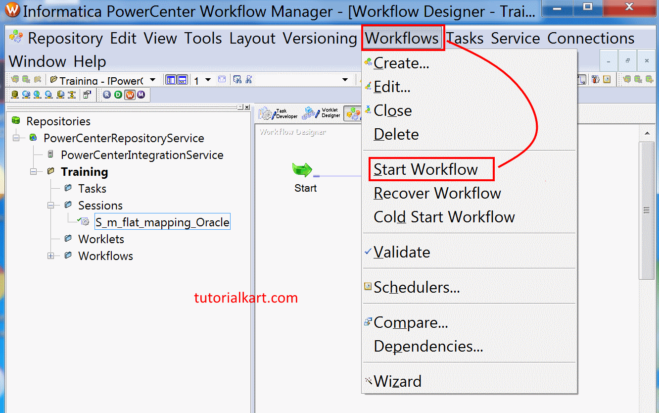 Workflow in Informatica? Create & run Informatica workflow TutorialKart