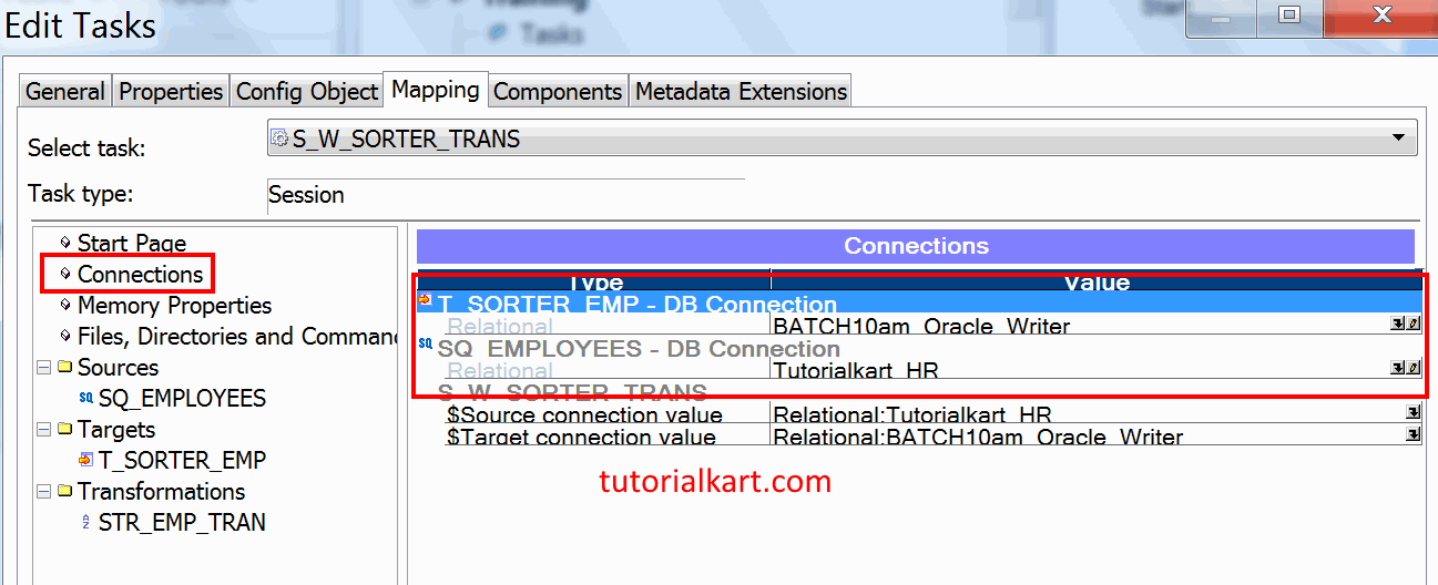 Sorter Transformation in Informatica Sorting data